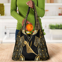 Egypt Feather Of Maat Grocery Bag Ancient Mythology Truth And Justice