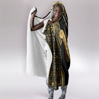 Egypt Feather Of Maat Hooded Blanket Ancient Mythology Truth And Justice