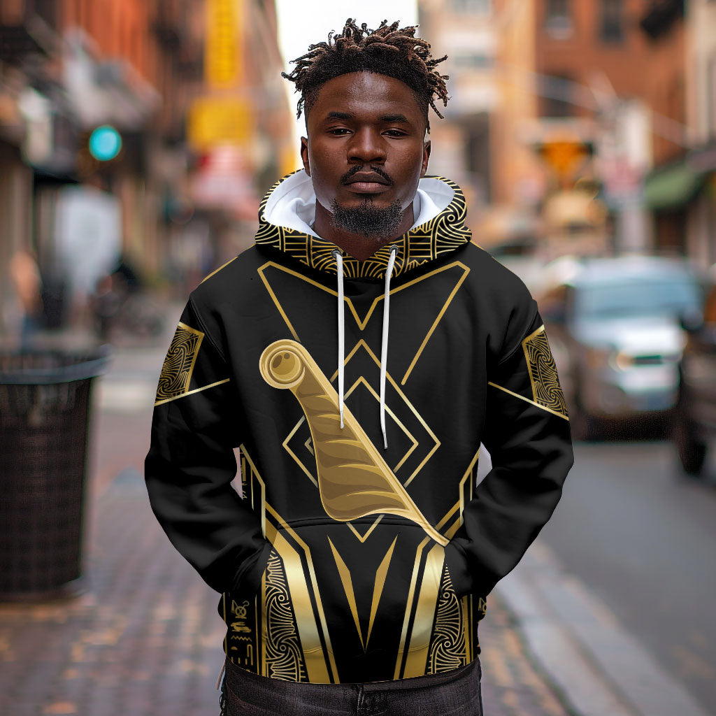 Egypt Feather Of Maat Hoodie Ancient Mythology Truth And Justice