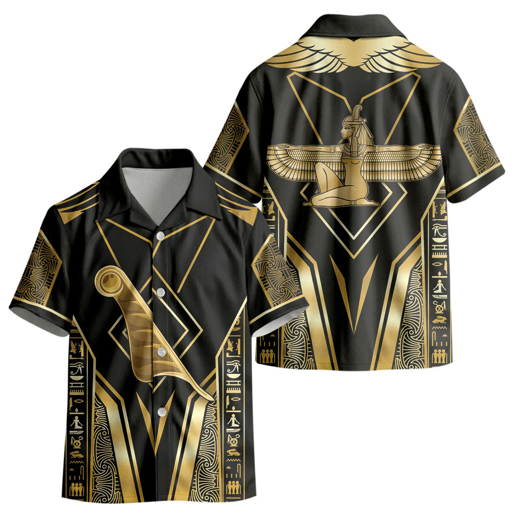 Egypt Feather Of Maat Kid Hawaiian Shirt Ancient Mythology Truth And Justice DT05