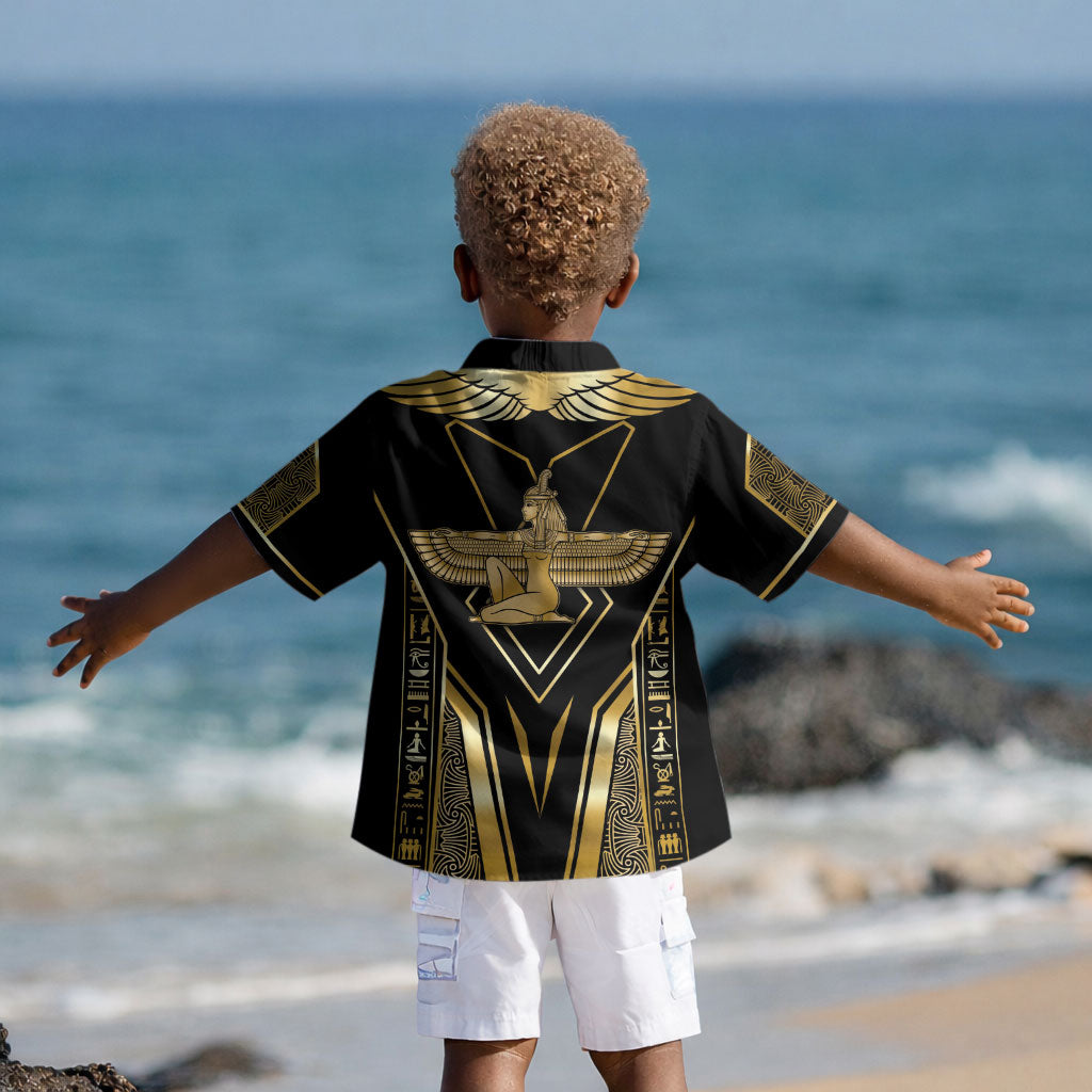 Egypt Feather Of Maat Kid Hawaiian Shirt Ancient Mythology Truth And Justice DT05