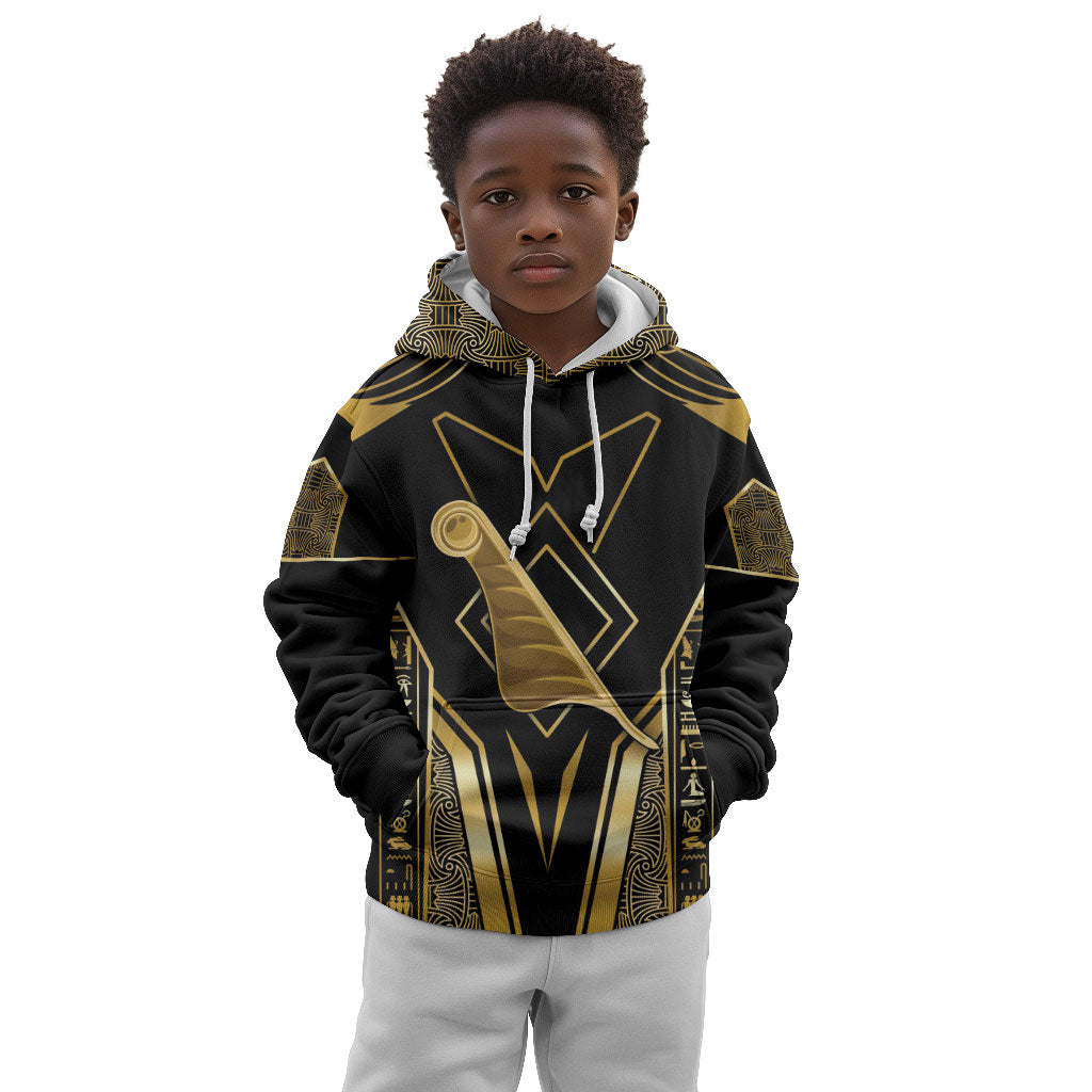 Egypt Feather Of Maat Kid Hoodie Ancient Mythology Truth And Justice
