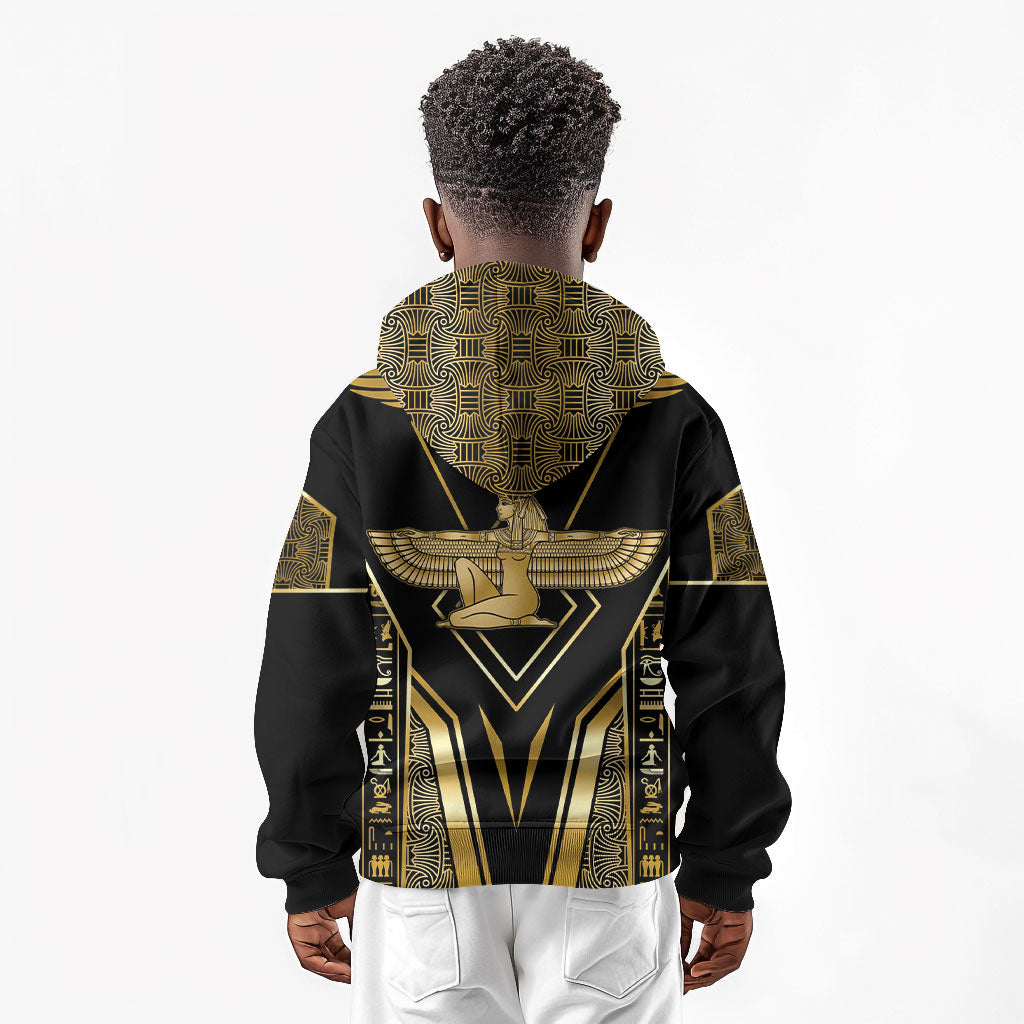 Egypt Feather Of Maat Kid Hoodie Ancient Mythology Truth And Justice