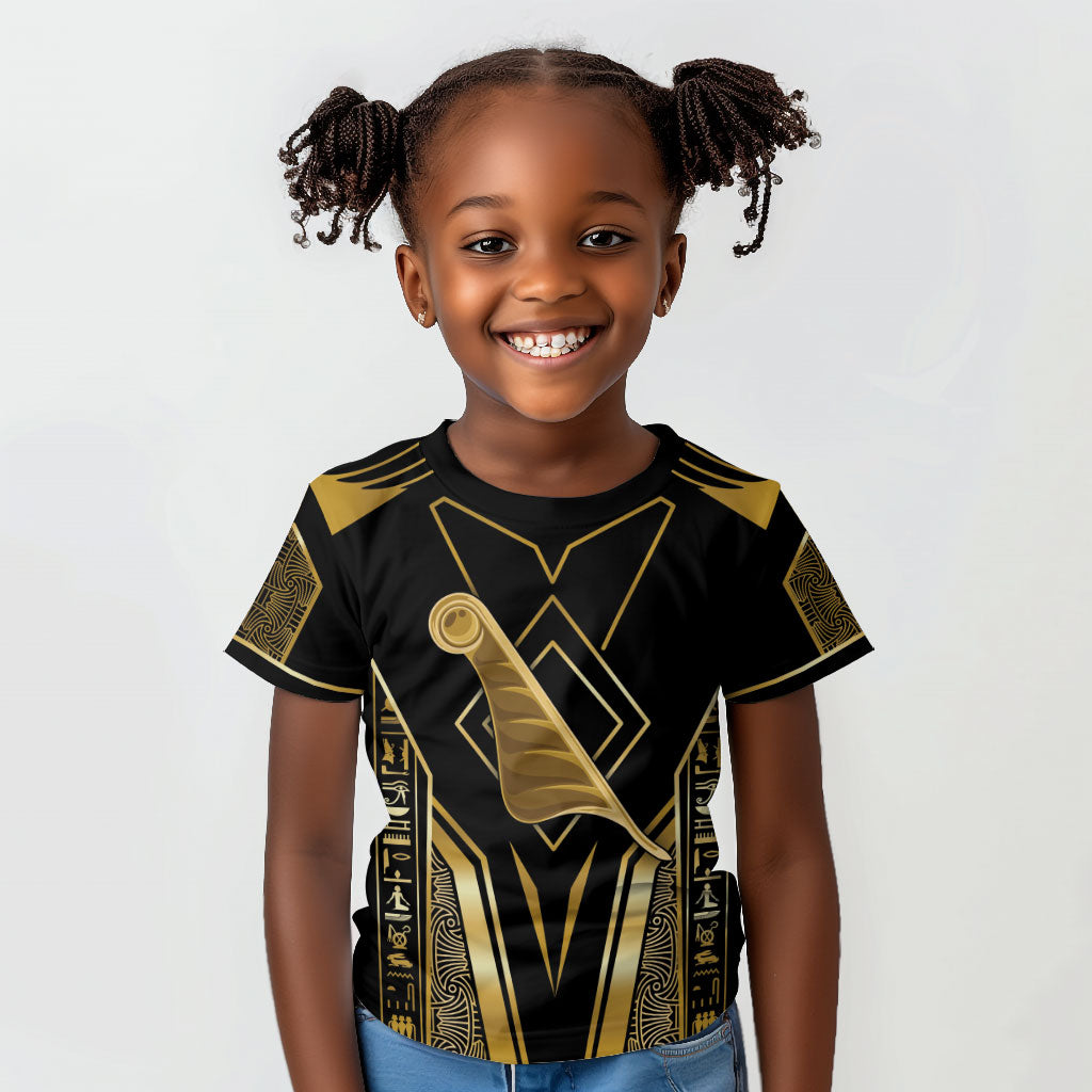 Egypt Feather Of Maat Kid T shirt Ancient Mythology Truth And Justice
