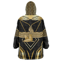 Egypt Feather Of Maat Kid Wearable Blanket Hoodie Ancient Mythology Truth And Justice