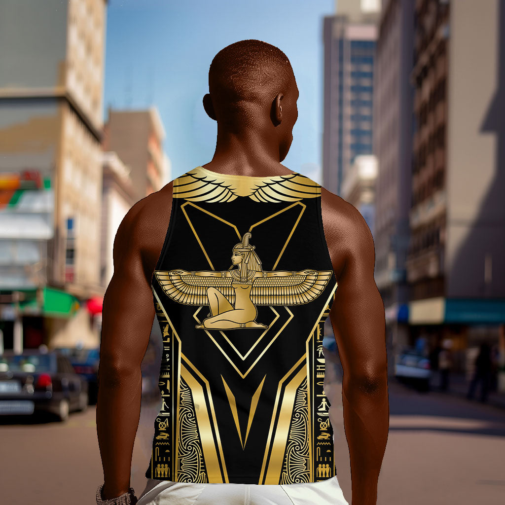 Egypt Feather Of Maat Men Tank Top Ancient Mythology Truth And Justice