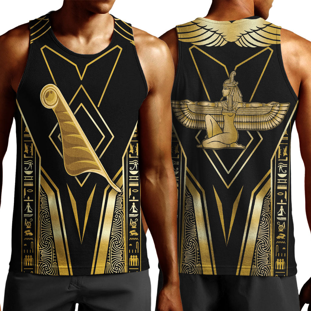 Egypt Feather Of Maat Men Tank Top Ancient Mythology Truth And Justice