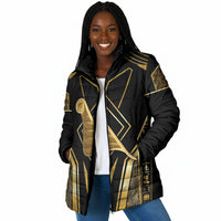 Egypt Feather Of Maat Padded Jacket Ancient Mythology Truth And Justice