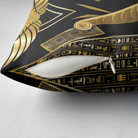 Egypt Feather Of Maat Pillow Cover Ancient Mythology Truth And Justice