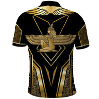 Egypt Feather Of Maat Polo Shirt Ancient Mythology Truth And Justice