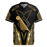 Egypt Feather Of Maat Rugby Jersey Ancient Mythology Truth And Justice
