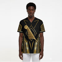 Egypt Feather Of Maat Scrub Top Ancient Mythology Truth And Justice