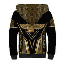 Egypt Feather Of Maat Sherpa Hoodie Ancient Mythology Truth And Justice