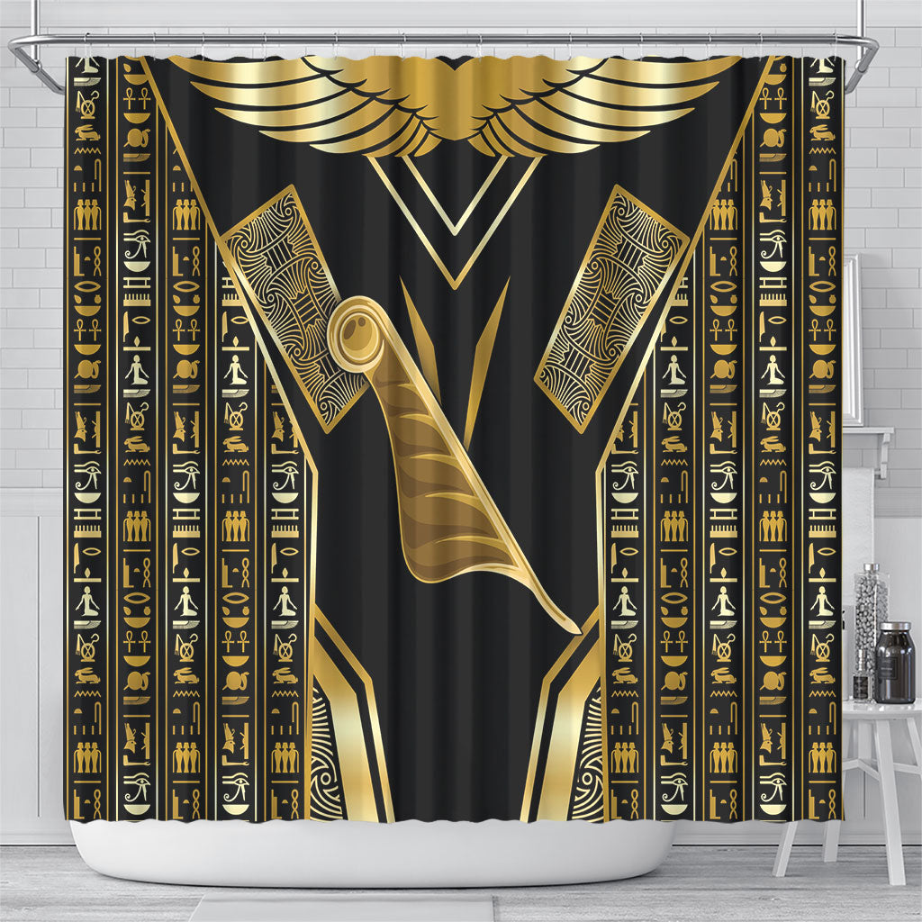 Egypt Feather Of Maat Shower Curtain Ancient Mythology Truth And Justice