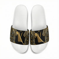 Egypt Feather Of Maat Slide Sandals Ancient Mythology Truth And Justice
