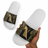 Egypt Feather Of Maat Slide Sandals Ancient Mythology Truth And Justice