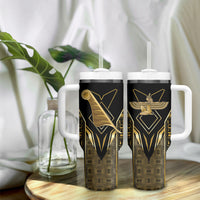 Egypt Feather Of Maat Tumbler With Handle Ancient Mythology Truth And Justice