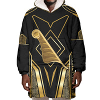 Egypt Feather Of Maat Wearable Blanket Hoodie Ancient Mythology Truth And Justice