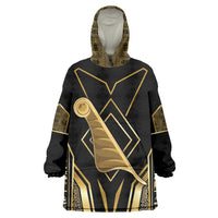 Egypt Feather Of Maat Wearable Blanket Hoodie Ancient Mythology Truth And Justice