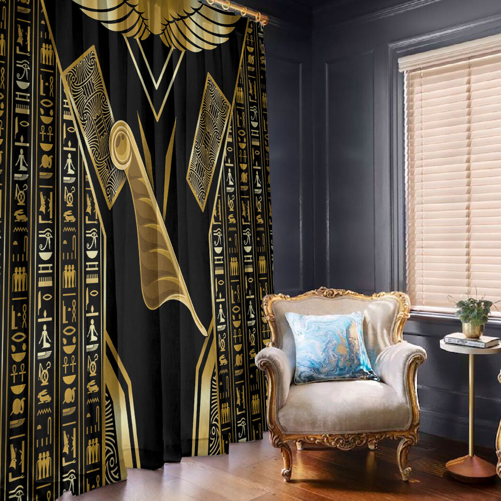 Egypt Feather Of Maat Window Curtain Ancient Mythology Truth And Justice