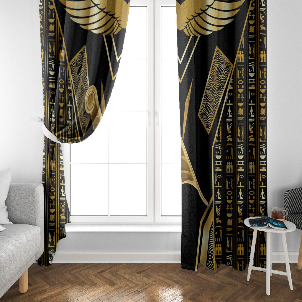 Egypt Feather Of Maat Window Curtain Ancient Mythology Truth And Justice