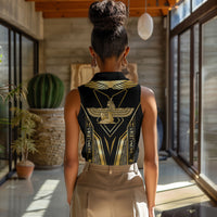 Egypt Feather Of Maat Women Sleeveless Polo Shirt Ancient Mythology Truth And Justice