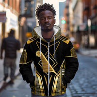 Egypt Feather Of Maat Zip Hoodie Ancient Mythology Truth And Justice