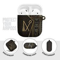 Egypt Crook And Flail AirPods Case Ancient Mythology Pharaoh Royalty Gold