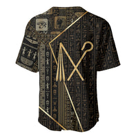 Egypt Crook And Flail Baseball Jersey Ancient Mythology Pharaoh Royalty Gold