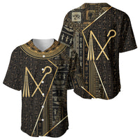 Egypt Crook And Flail Baseball Jersey Ancient Mythology Pharaoh Royalty Gold