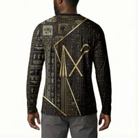 Egypt Crook And Flail Button Sweatshirt Ancient Mythology Pharaoh Royalty Gold