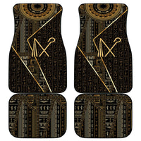 Egypt Crook And Flail Car Mats Ancient Mythology Pharaoh Royalty Gold