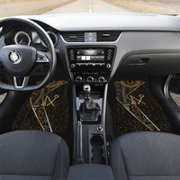 Egypt Crook And Flail Car Mats Ancient Mythology Pharaoh Royalty Gold