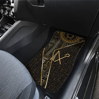 Egypt Crook And Flail Car Mats Ancient Mythology Pharaoh Royalty Gold