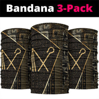 Egypt Crook And Flail Neck Gaiter Ancient Mythology Pharaoh Royalty Gold