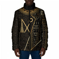 Egypt Crook And Flail Padded Jacket Ancient Mythology Pharaoh Royalty Gold