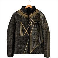 Egypt Crook And Flail Padded Jacket Ancient Mythology Pharaoh Royalty Gold