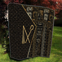 Egypt Crook And Flail Quilt Ancient Mythology Pharaoh Royalty Gold