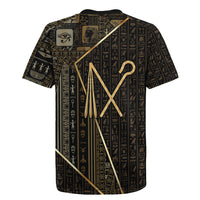 Egypt Crook And Flail Rugby Jersey Ancient Mythology Pharaoh Royalty Gold