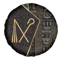 Egypt Crook And Flail Spare Tire Cover Ancient Mythology Pharaoh Royalty Gold