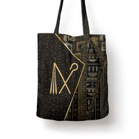 Egypt Crook And Flail Tote Bag Ancient Mythology Pharaoh Royalty Gold