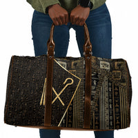 Egypt Crook And Flail Travel Bag Ancient Mythology Pharaoh Royalty Gold