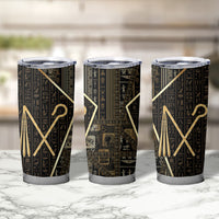 Egypt Crook And Flail Tumbler Cup Ancient Mythology Pharaoh Royalty Gold