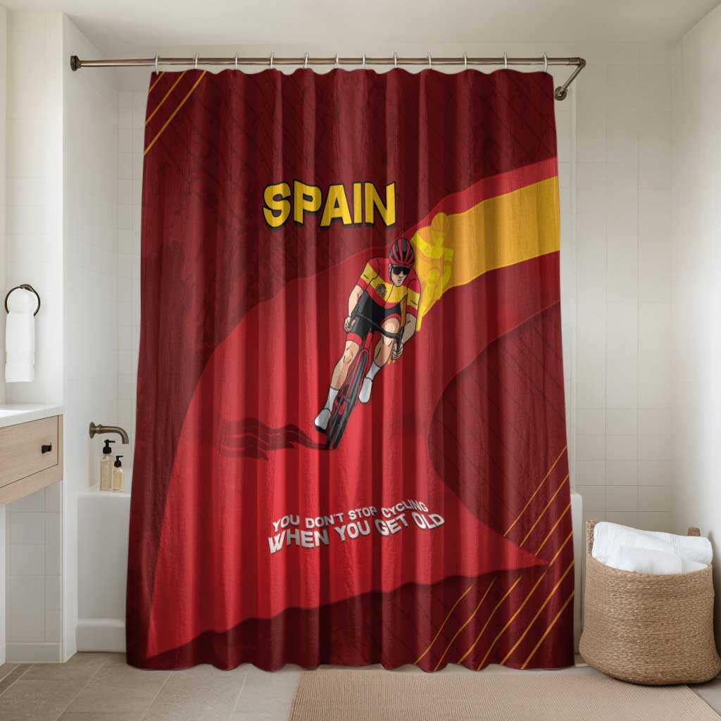 Spain Cycling Bathroom Set You Don't Stop Cycling When You Get Old - Wonder Print Shop