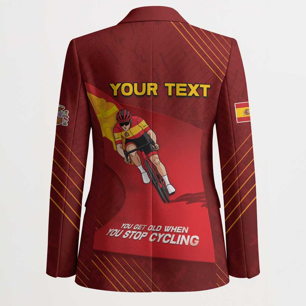 Personalized Spain Cycling Blazer You Don't Stop Cycling When You Get Old - Wonder Print Shop