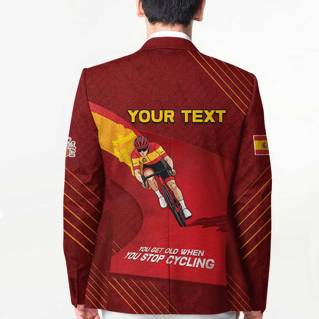 Personalized Spain Cycling Blazer You Don't Stop Cycling When You Get Old - Wonder Print Shop