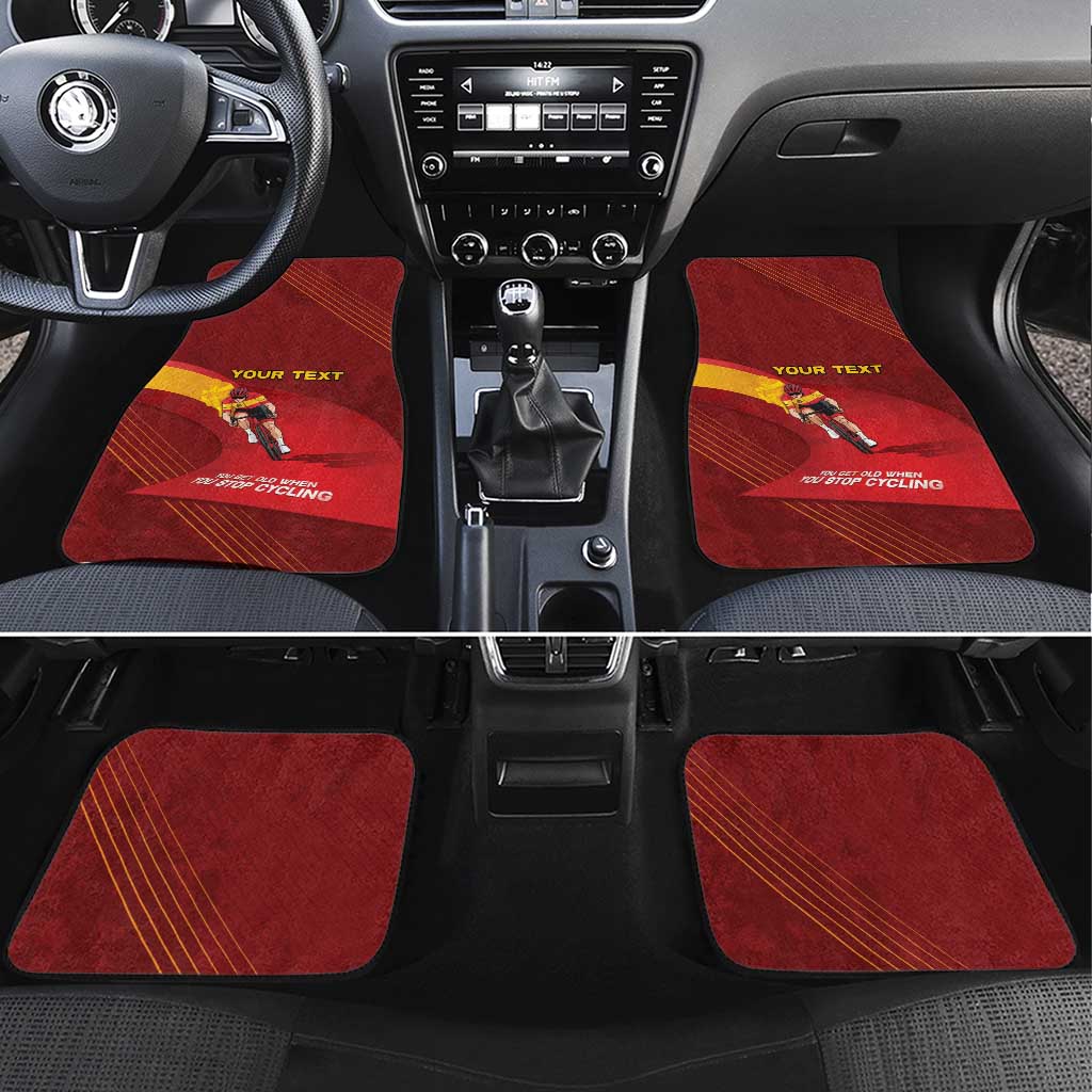 Spain Cycling Car Mats You Don't Stop Cycling When You Get Old - Wonder Print Shop