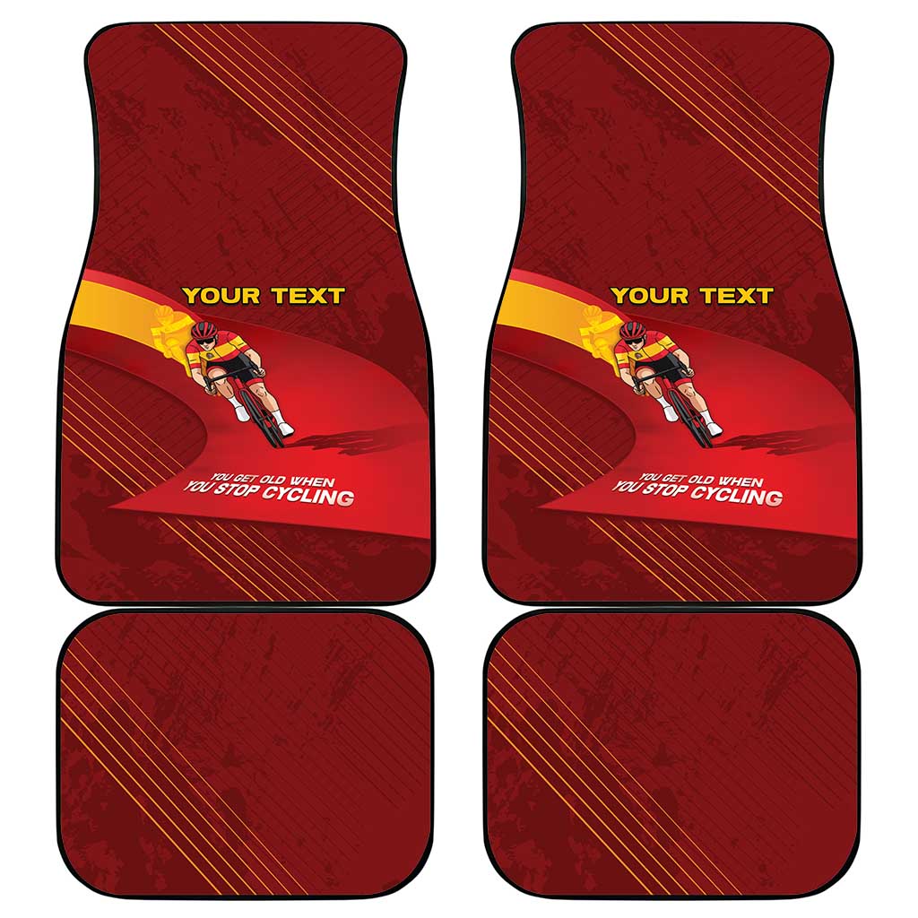 Spain Cycling Car Mats You Don't Stop Cycling When You Get Old - Wonder Print Shop