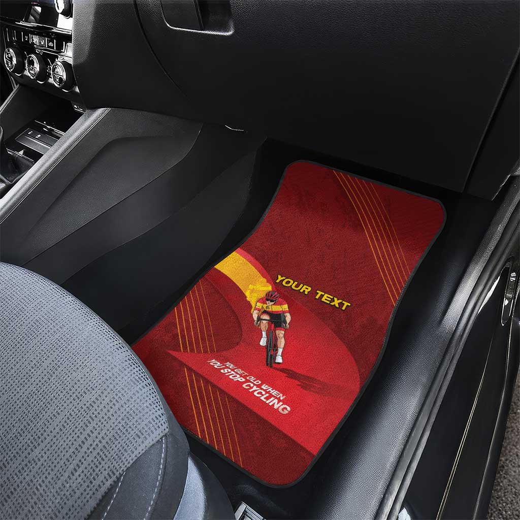 Spain Cycling Car Mats You Don't Stop Cycling When You Get Old - Wonder Print Shop