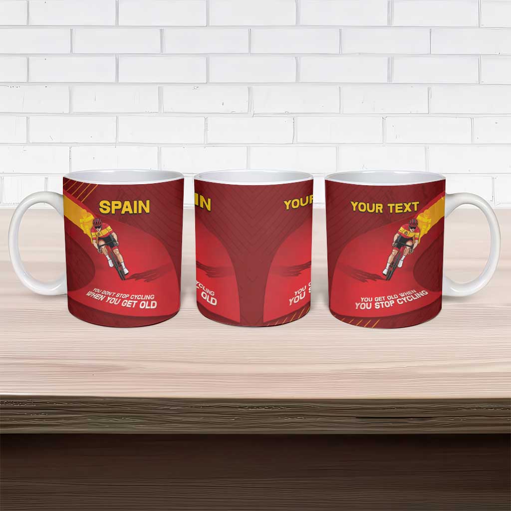 Spain Cycling Ceramic Mug You Don't Stop Cycling When You Get Old - Wonder Print Shop